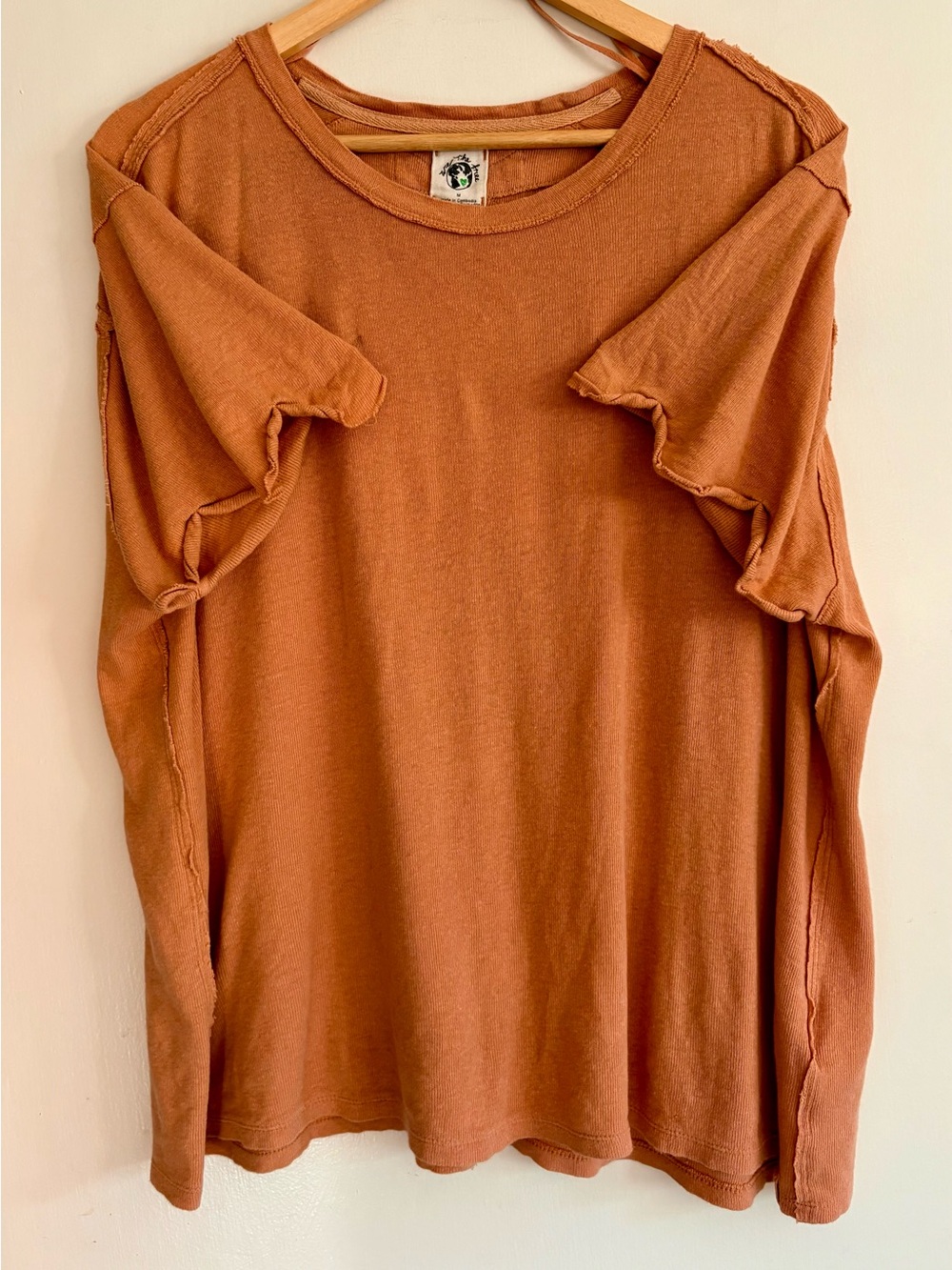 We The Free Terracotta Oversized Slub CrewNeck Tee